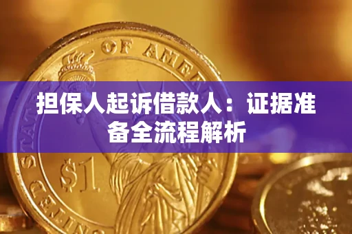 济南担保人起诉借款人：证据准备全流程解析