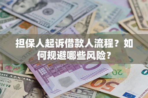 济南担保人起诉借款人流程？如何规避哪些风险？